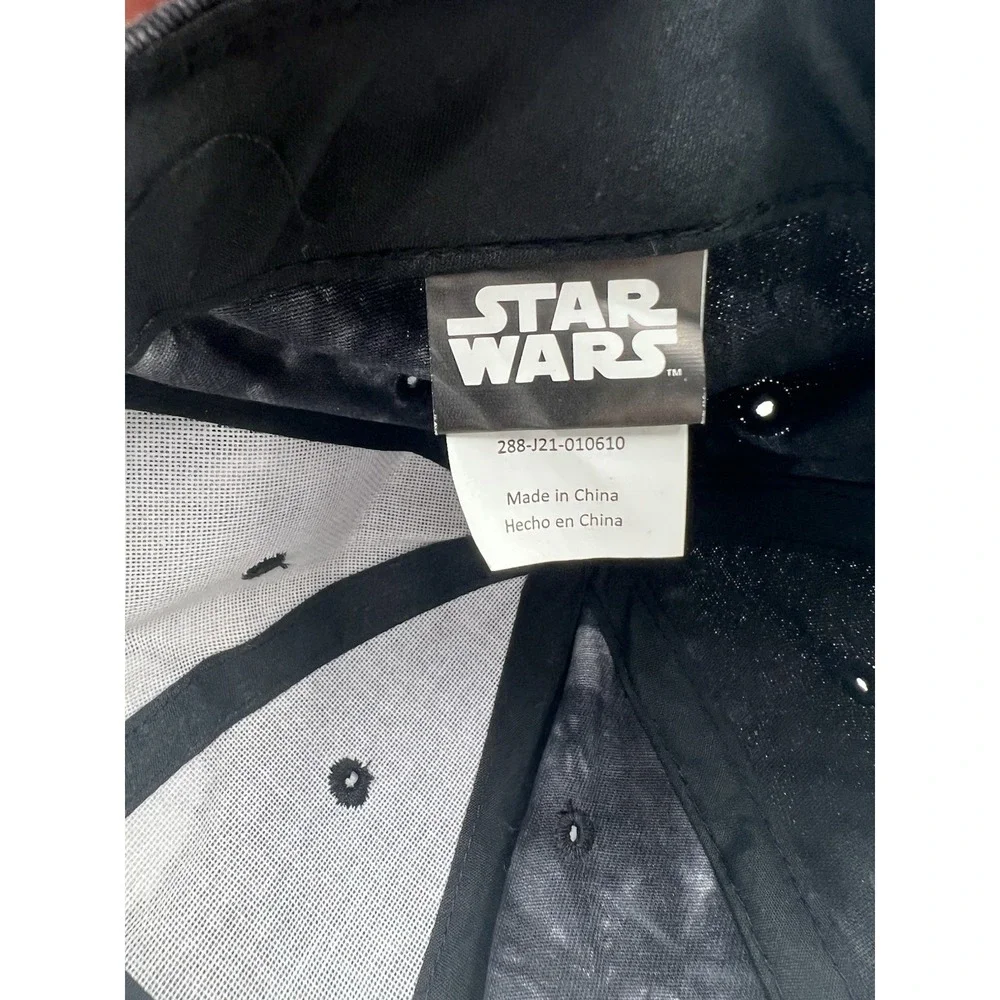Star Wars Grogu Baby Yoda‎ Tie Dye Snapback Hat Cap Black Gray Adjustable